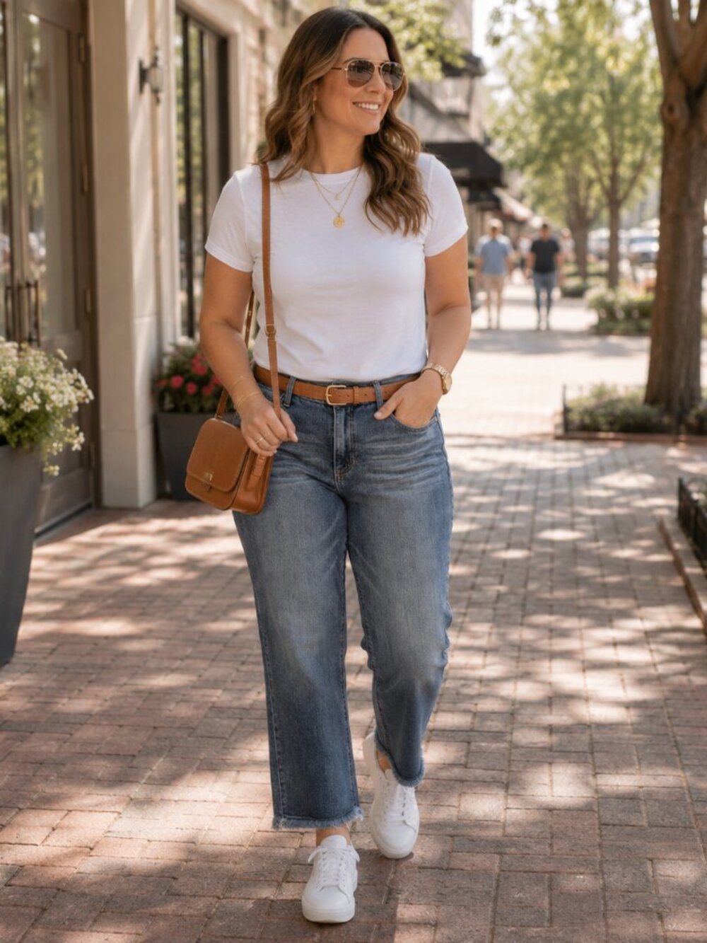 Wit & Wisdom Ab'Solution High Rise Crop Straight Jeans | Frayed Hem | Size 16